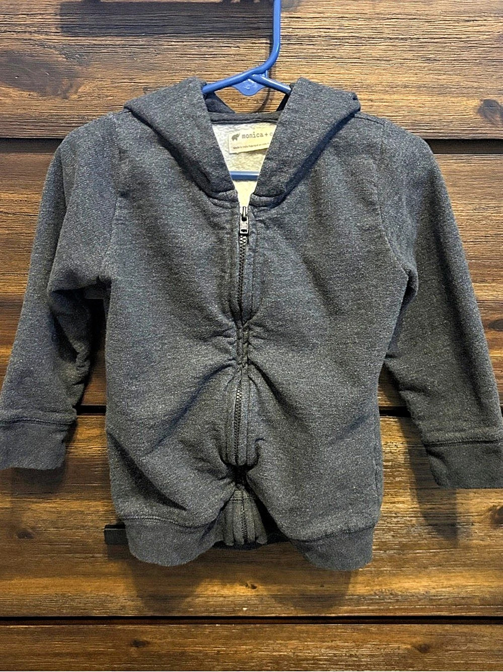 monica + andy Organic Cotton Zip-Up Hoodie